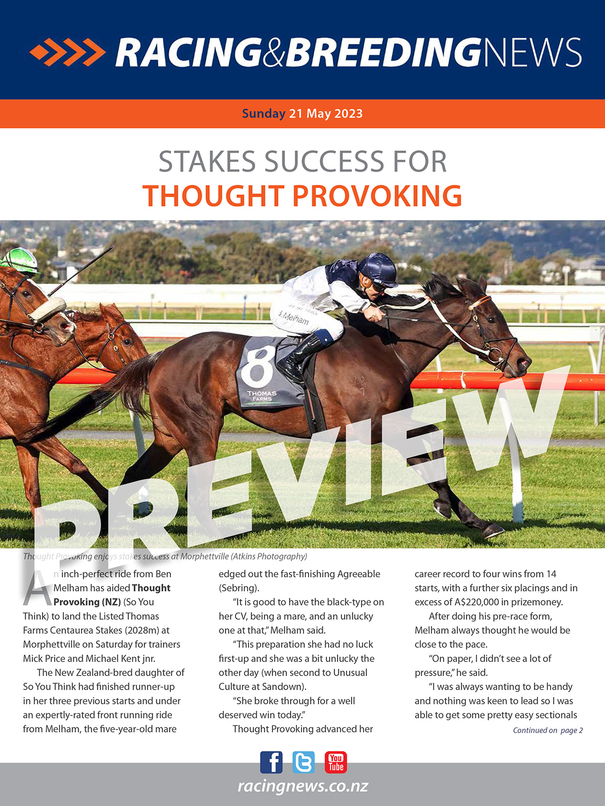 NZ Racing And Breeding News – 21 May 2023 | NZ Racing News